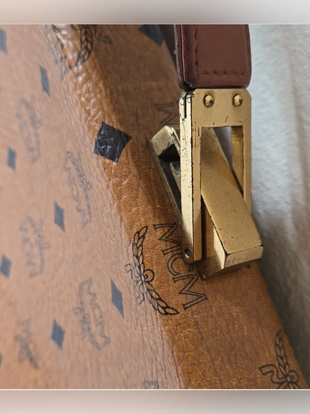 RARE!!!MCM Vintage Visetos Briefcase- Unisex